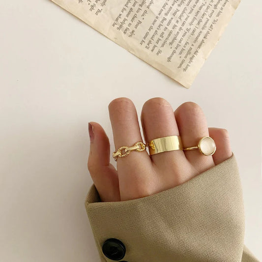 Foiled Ring - Set of 3